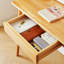 Meuble-lavabo en bois massif avec bureau 100% bois massif Jakorian