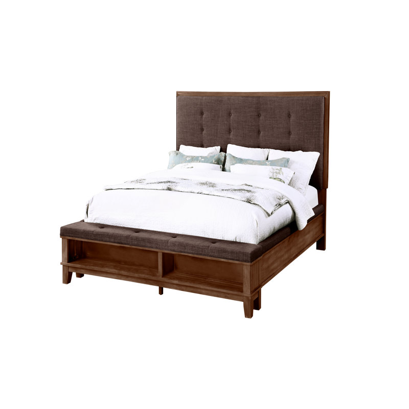Feodora Upholstered Standard Storage Bed, Brown, Queen