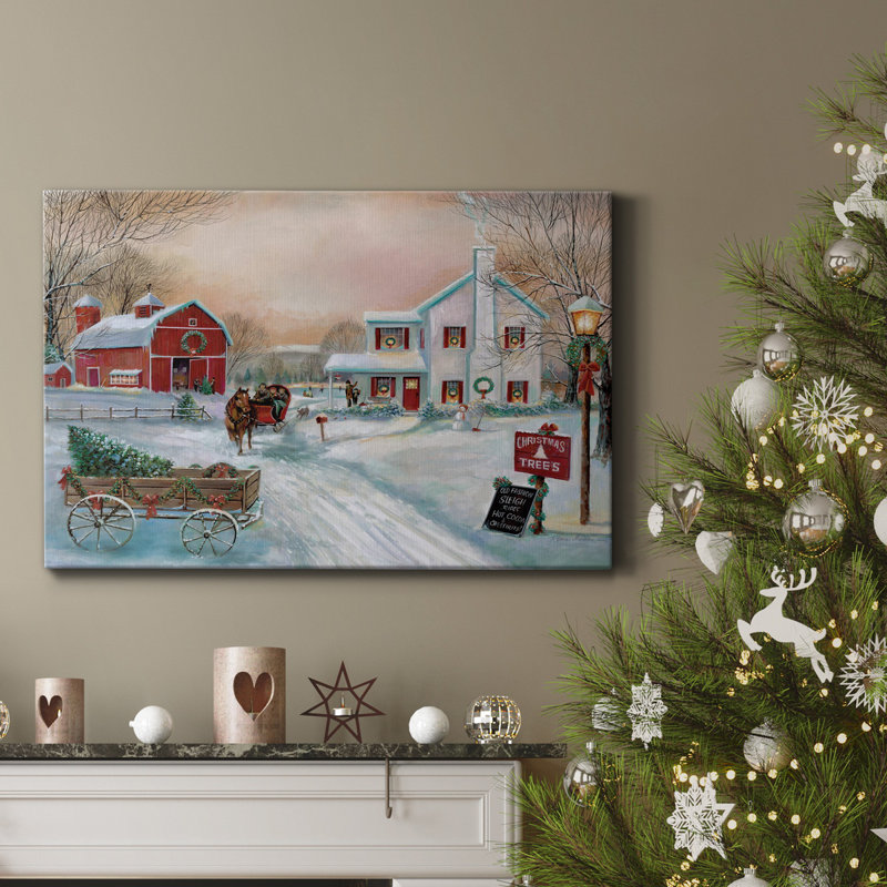 Christmas Tree Farm Premium Gallery Wrapped Canvas - Ready To Hang, 24" H x 36" W x 1.5" D