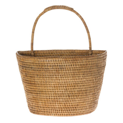 Everard Wicker Wall Organizer with Wall Baskets