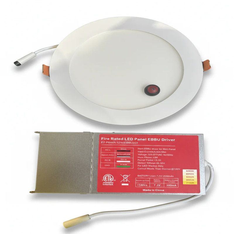  Luminaire encastré à DEL E2 avec pile de secours d'urgence E2 Lighting | 6 po | 16 W | à intensité variable | 5 CCT réglable