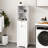 Tilt-Out Laundry Cabinet - White, One Compartment, Drawer, E1 Made, Painted For Enhanced Durability White Sorter With Practical Function , Efficient Organization
