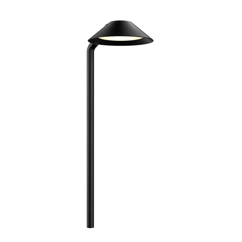 Éclairage de sentier à DEL noir intégré en métal