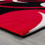 Tapis à motif abstrait rouge Dossantos-813412497