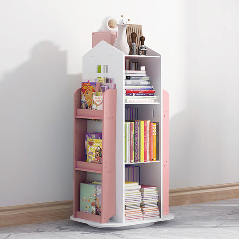 Bookcase, White/Pink