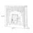 Beige + Burlywood Solid Wood Freestanding Fireplace