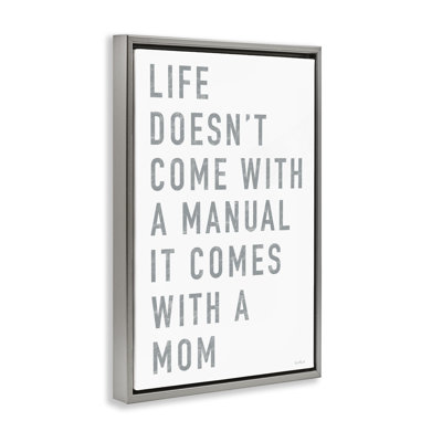 Cadre flottant Life Manual Is Mom, conception par Elizabeth Tyndall