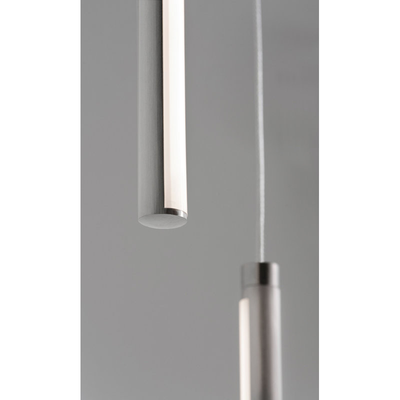 Jaafer 3 - Light LED Cluster Pendant, Satin Nickel