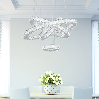 Lustre en cristal 4 lumières Ariabella 