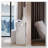 Round LED Mirror Vanity Table with Cushioned Stool, 2 AC+2 USB Sockets, Big Mirror, Touch Switch, 3 Light Colors, Adjustable Brightness-1911162066