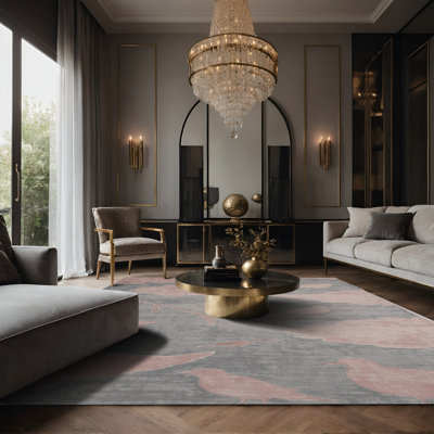 Tapis beige soyeux et moelleux