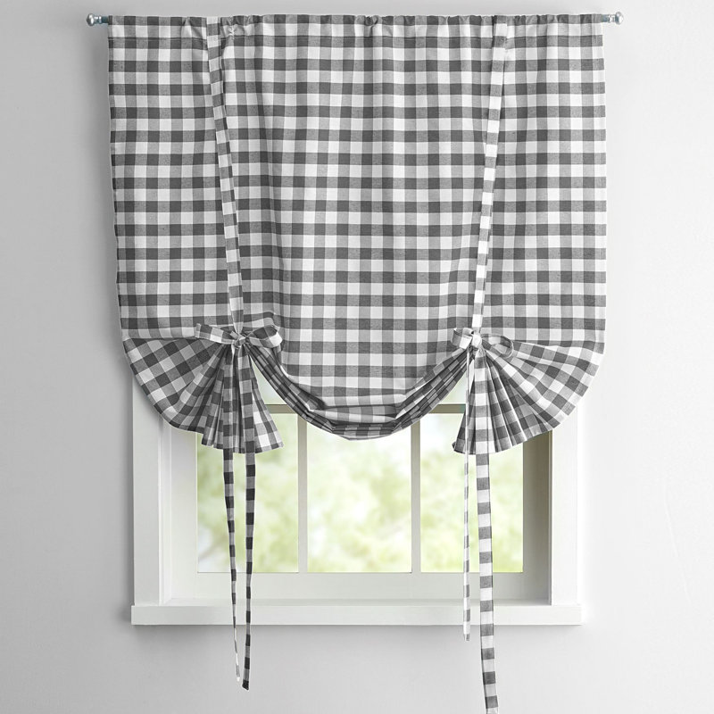 Cid Sheer Single Curtain Panel, Gray