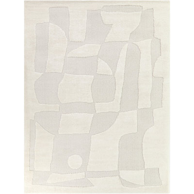 Isidore Cream Abstract Textured Area Rug