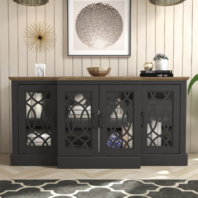 Allivia 60.4" W 4-Door Accent Sideboard with Adjustable Shelves