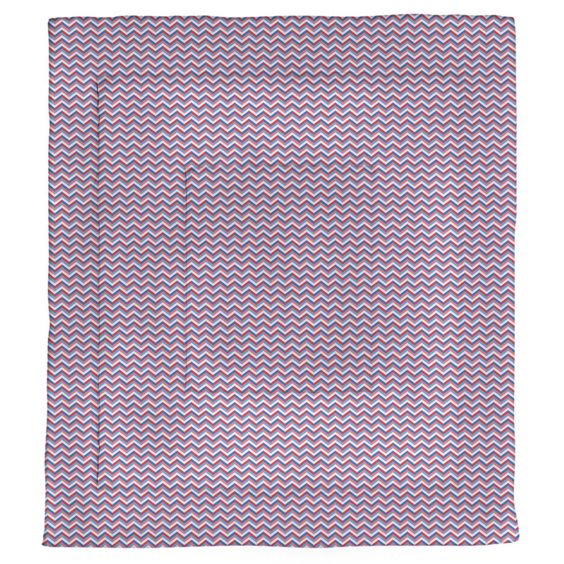 Polyester Baffle Box Stitch Comforter, King Comforter, Purple/Blue/Red