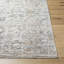 Tapis gris en polyester tissé à la machine Linklater-418108891