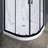 38" W X 38" D X 72" H Framed Round Shower Enclosure With Base-78650759