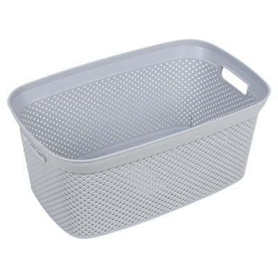 Plastic Laundry Basket with Handles