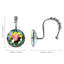 Crochets de rideau de douche Luxury