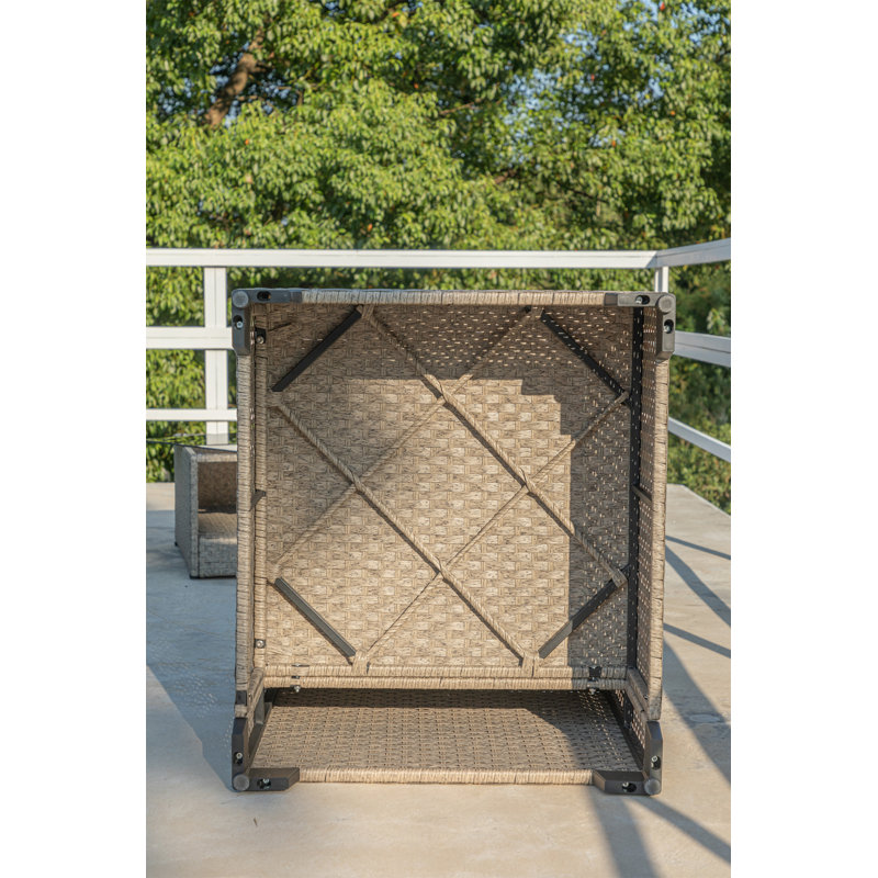 Ensemble de meubles de patio 5 pièces, Beige