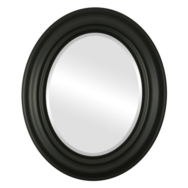 Miroir d'appoint, 35 po x 29 po, Noir mat