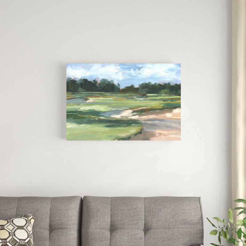 «Golf Course Study II» par Ethan Harper - reproduction d'art sur toile tendue, H 20 po x l 30 po