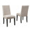 Ensemble de 2 chaises de salle à manger avec garniture cloutée et chaise d'appoint