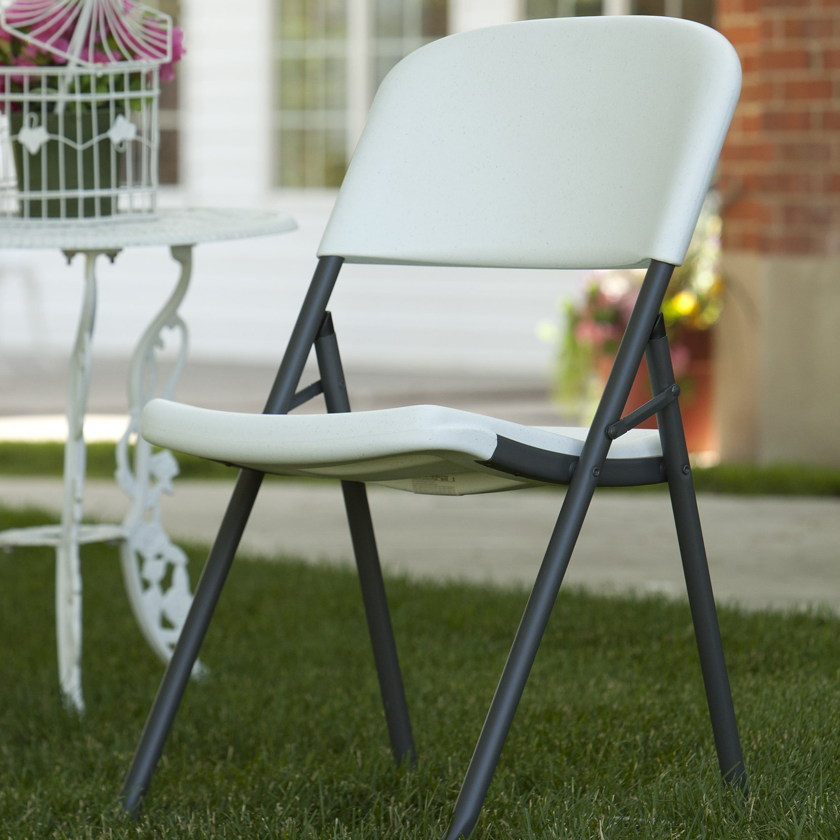 Lifetime Folding Metal Folding Chairs Costco Lifetime Loop Leg