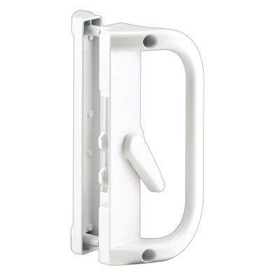 Poignée de porte coulissante Prime-Line, moulée sous pression, blanche (paquet de 1)
