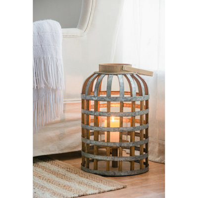 Lanterne décorative avec poignée, lanterne en bois pour intérieur et extérieur, mariage à la maison