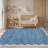 Scalloped Washable Rugs for Living Room Neutral Area Rugs Ultra-Thin Non Slip Large Bedroom Carpet Indoor Stain Resistant Contemporary Carpet for Dining Room Dorm-898702928-898703013