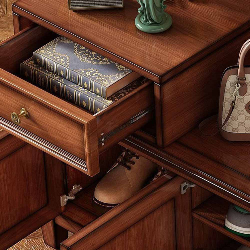 Banc de rangement de chaussures style rétro américain