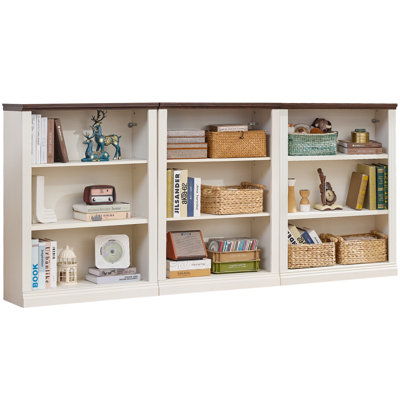 43" Tall Farmhouse Bookshelf Set