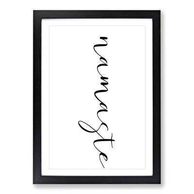 Namaste - Picture Frame Typography