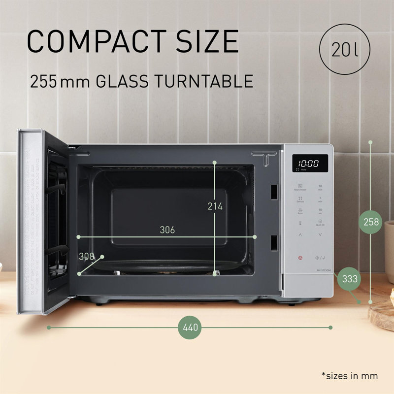 Compact Solo Microwave 20L - Silver