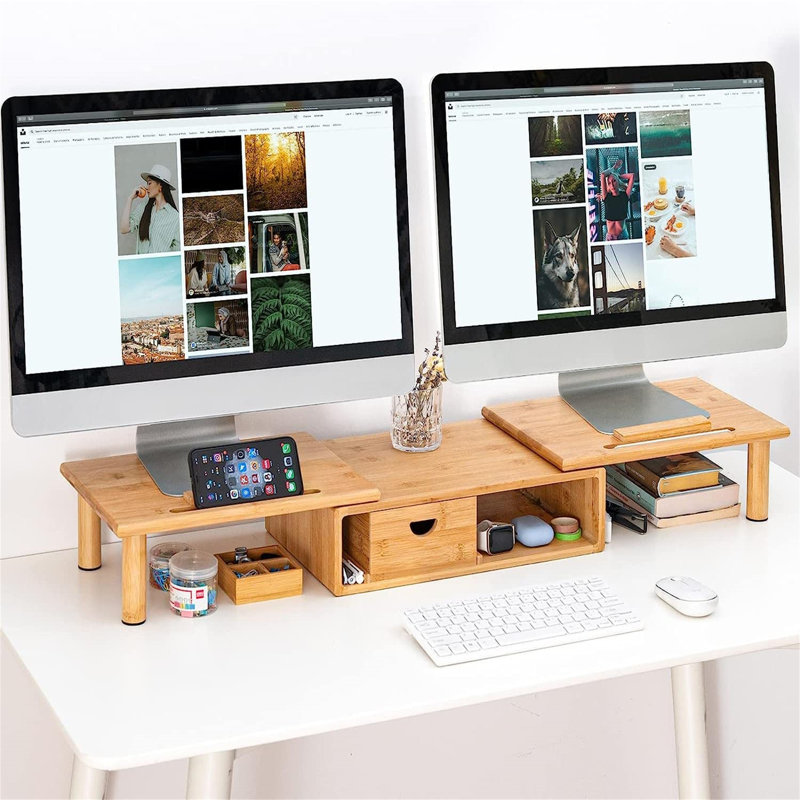 Bamboo Monitor Stand