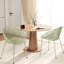 Chaise de salle à manger d'extérieur pour 2 personnes - Mélange de plastique et de fer, style, 23 po de profondeur, 21,5 largeur, 32 hauteur, assemblage requis