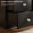47"W Glass Top Vanity Set With LED Mirror & Power Outlets, 9 Drawers With Diamond Handles-119390276