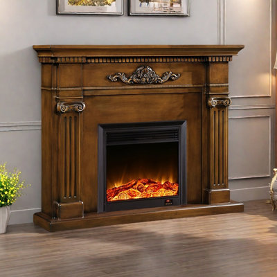 Manteau de cheminée décoratif de style américain