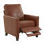Fauteuil inclinable moderne en similicuir Pablo Caramel-426940560