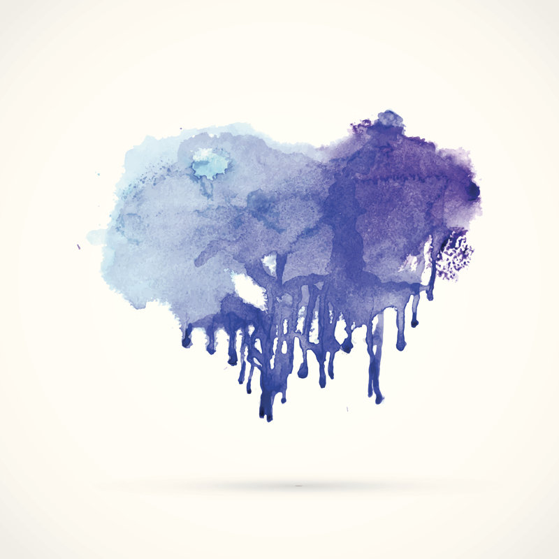 Watercolour Background. by Katyau - Wrapped Canvas Print, 81cm H x 122cm W