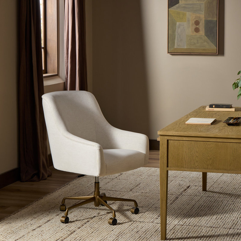Alba Swivel Task Chair, Crypton Nomad Snow