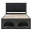 Lit plateforme moderne pour animaux de compagnie avec coin-repas, base de lit robuste-1392551223-1392551209