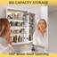 Pharmacie en aluminium sans cadre avec miroir rectangulaire blanc encastré ou à fixation en surface l 20 po x H 30 po
