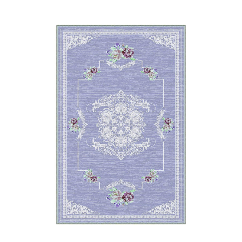 Tapis d'entrée antibactérien, 39,4 po x 59,1 po | 100% polyester, hauteur des poils de 0,4 po, envers en feutre de PVC antidérapant | Lavable à la machine, impression numérique 3D, durable et élégante pour une décoration moderne