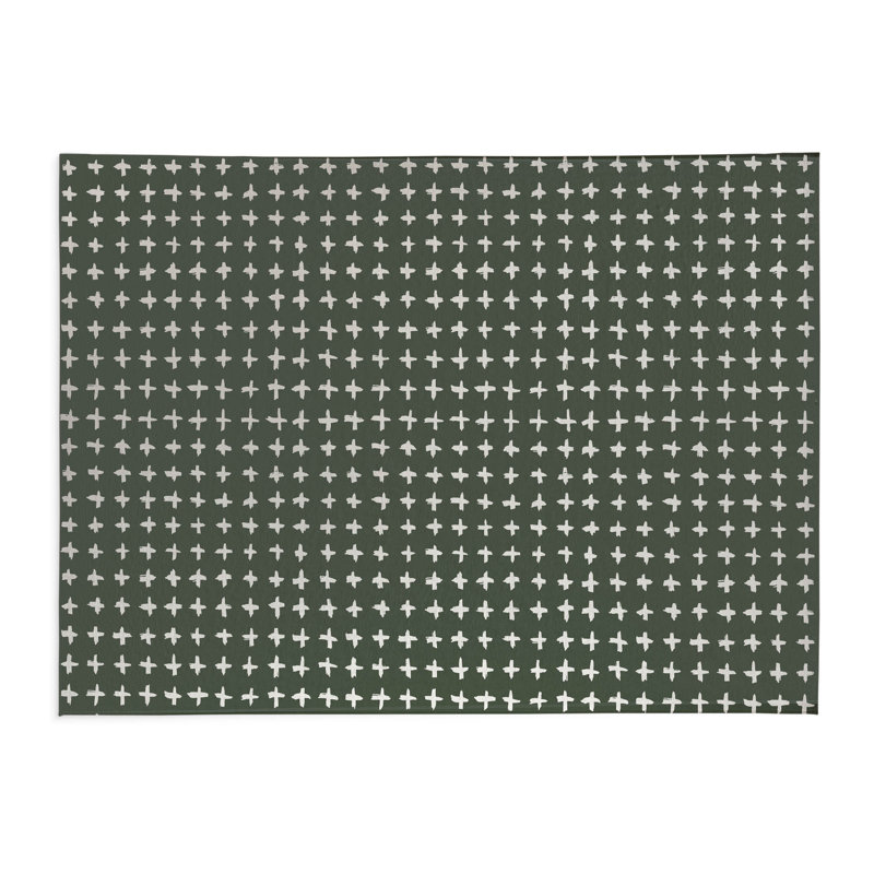 Tapis de bureau léger Check, L 3 pi x L 2 pi, Chimichurri