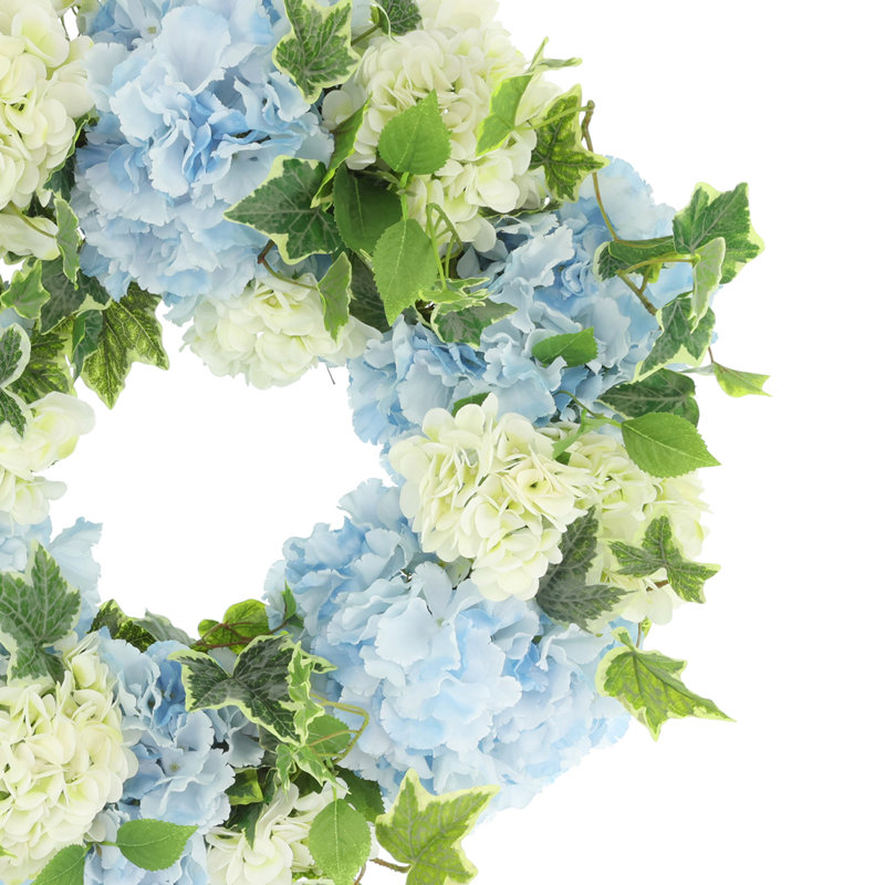 26'' Wreath with Hydrangea and Ivy