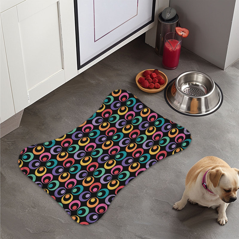 Prism Petals - 1 Piece Bone Shape Feeding Mat