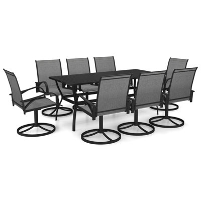 Nergizli Rectangular 8 - Person 190Cm Long Dining Set