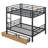 Akkaya Kids Full Bunk Bed with Drawers